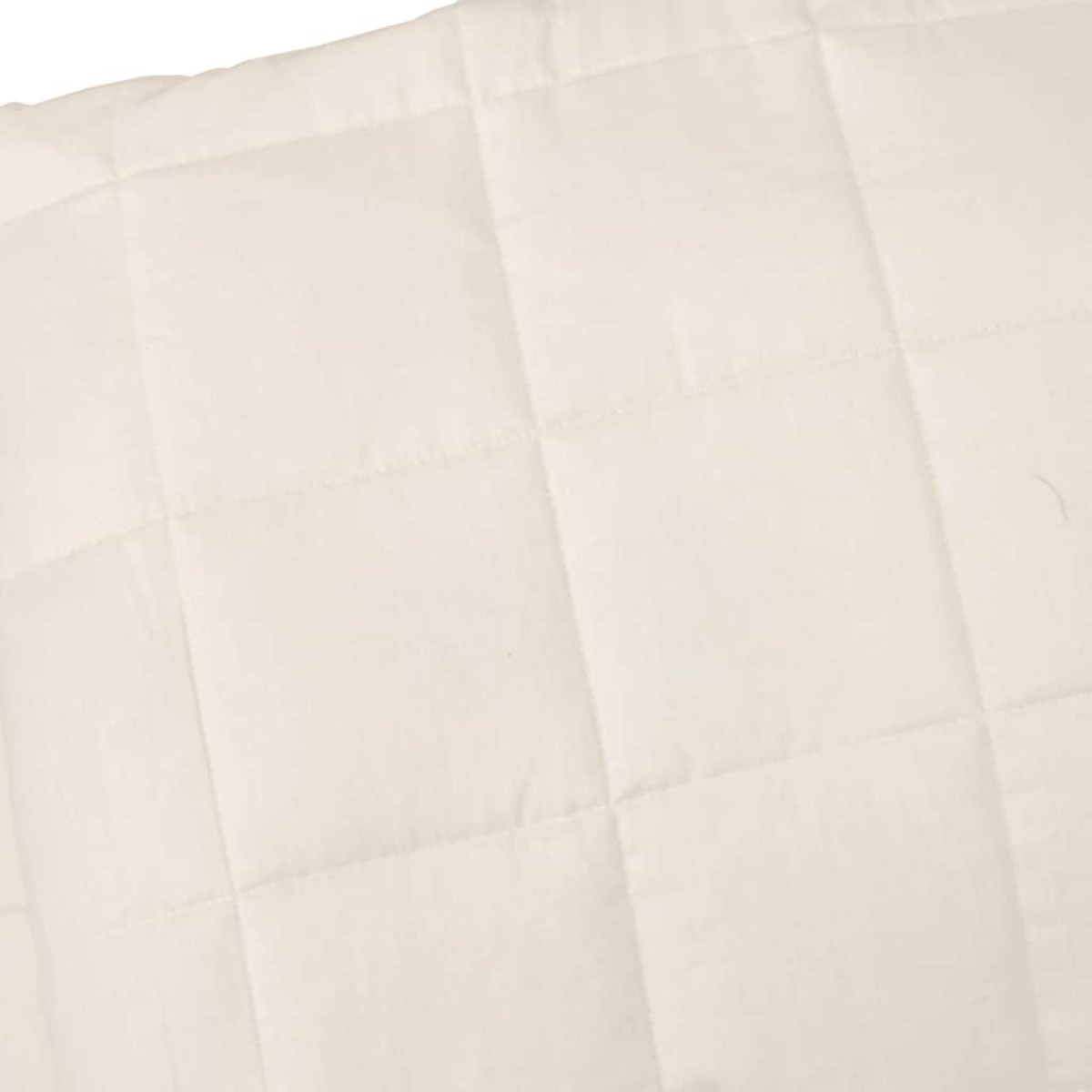 vidaXL Κουβέρτα Βαρύτητας Ανοιχτό Κρεμ 155 x 220 εκ. 7 κ. Υφασμάτινη