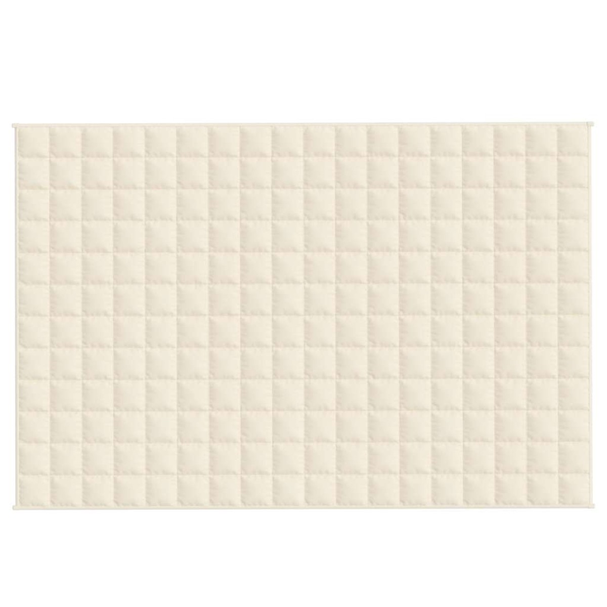vidaXL Κουβέρτα Βαρύτητας Ανοιχτό Κρεμ 120 x 180 εκ. 9 κ. Υφασμάτινη