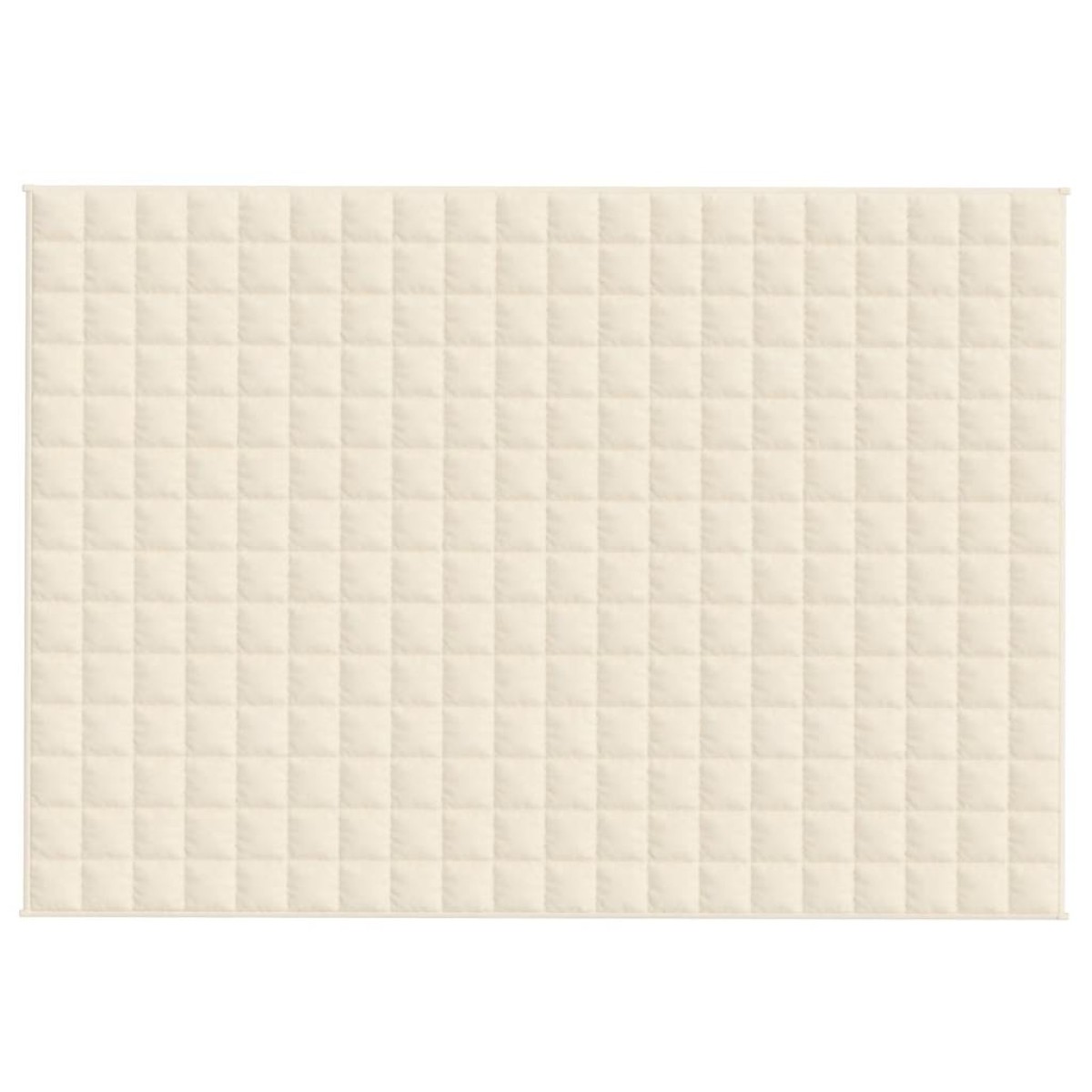 vidaXL Κουβέρτα Βαρύτητας Ανοιχτό Κρεμ 138 x 200 εκ. 6 κ. Υφασμάτινη