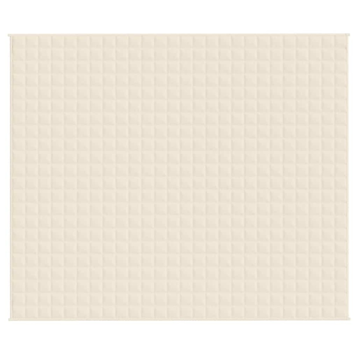 vidaXL Κουβέρτα Βαρύτητας Ανοιχτό Κρεμ 220 x 260 εκ. 11 κ. Υφασμάτινη