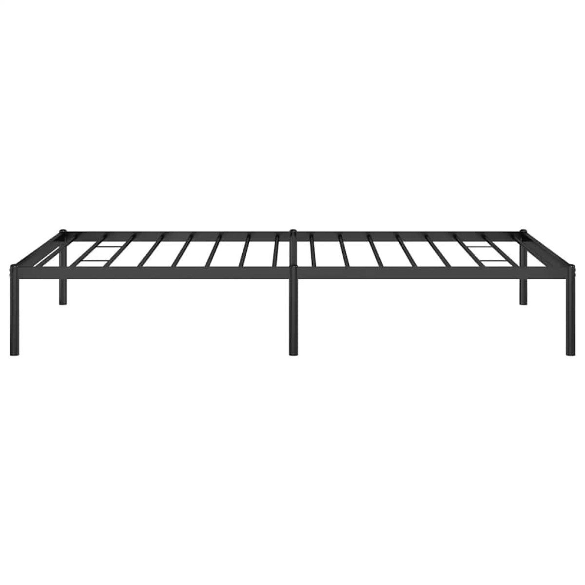 vidaXL Μεταλλικό πλαίσιο κρεβατιού Μαύρο 100x190 cm