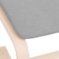vidaXL Υποπόδιο Ανοιχτό Γκρι 51 x 41 x 40 εκ. Υφασμάτινο