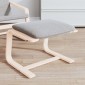 vidaXL Υποπόδιο Ανοιχτό Γκρι 51 x 41 x 40 εκ. Υφασμάτινο