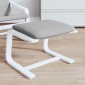 vidaXL Υποπόδιο Ανοιχτό Γκρι 51 x 41 x 40 εκ. Υφασμάτινο