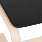 vidaXL Υποπόδιο Μαύρο 51 x 41 x 40 εκ. Υφασμάτινο