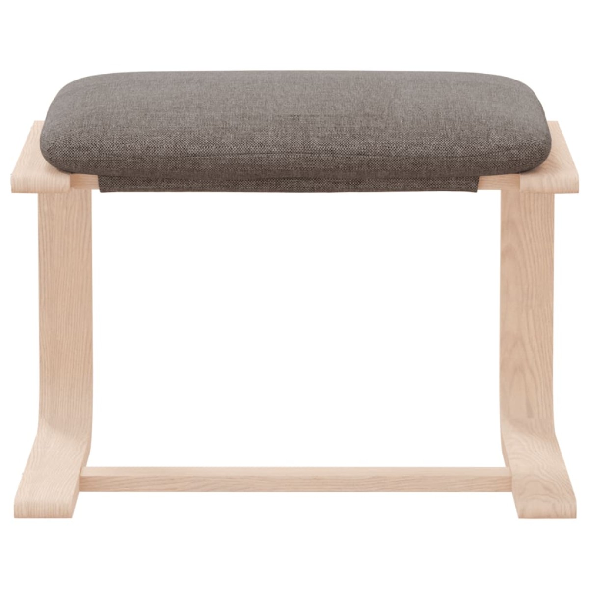 vidaXL Υποπόδιο Taupe 51 x 41 x 40 εκ. Υφασμάτινο