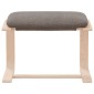 vidaXL Υποπόδιο Taupe 51 x 41 x 40 εκ. Υφασμάτινο