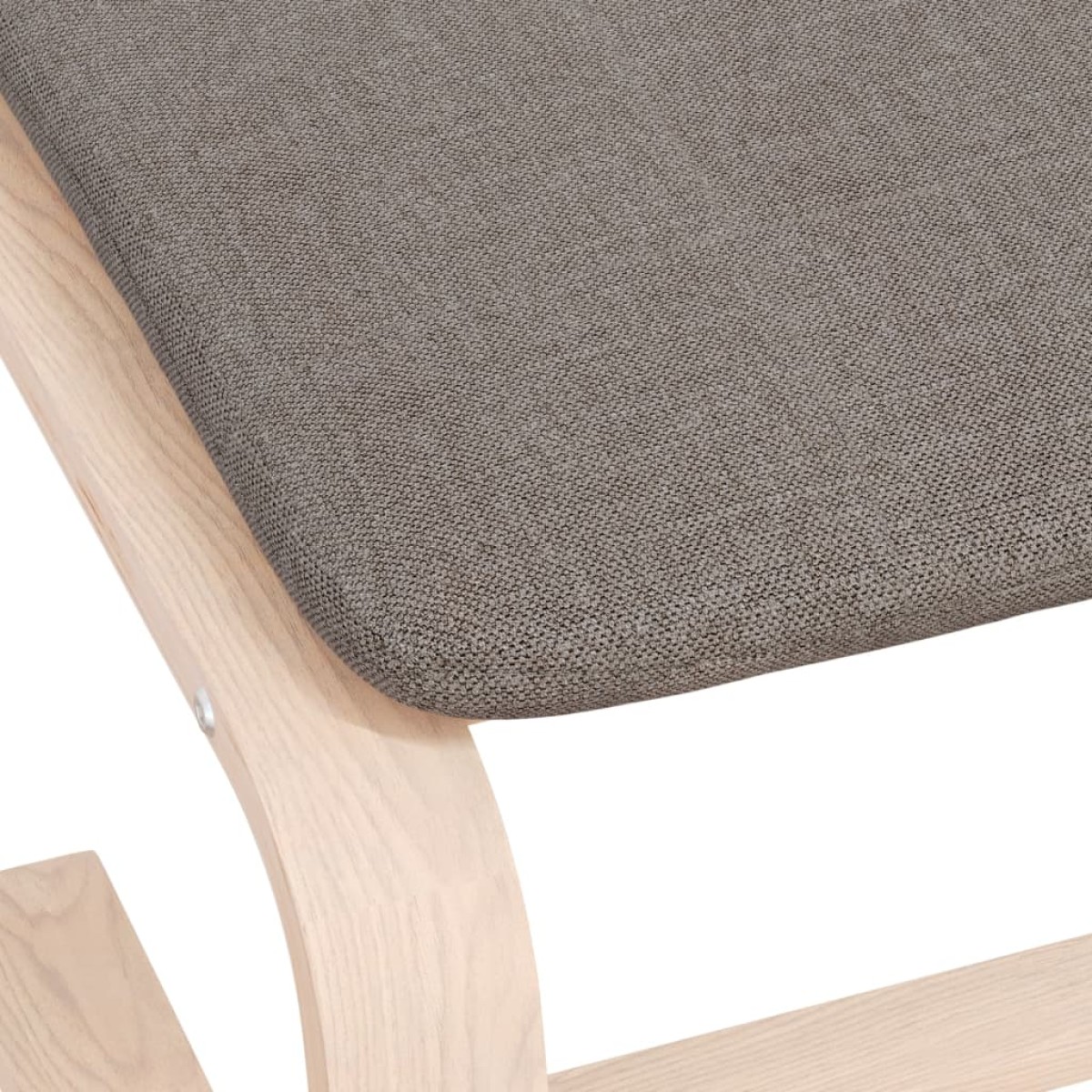 vidaXL Υποπόδιο Taupe 51 x 41 x 40 εκ. Υφασμάτινο