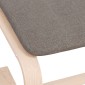 vidaXL Υποπόδιο Taupe 51 x 41 x 40 εκ. Υφασμάτινο