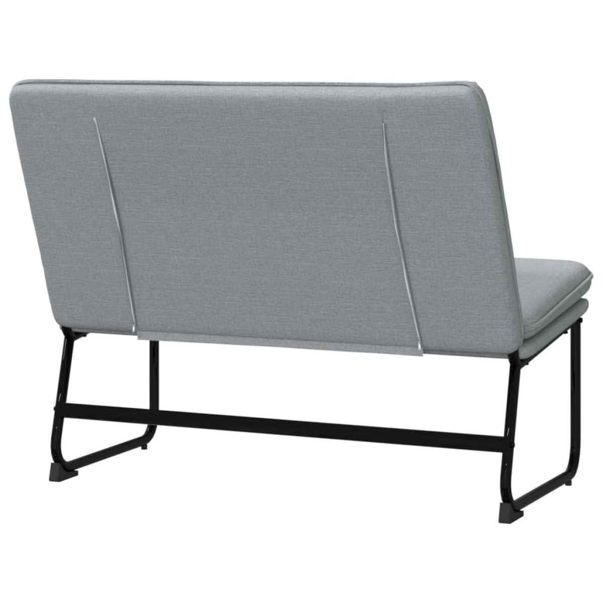 vidaXL Πάγκος Ανοιχτό Γκρι 100 x 75 x 76 εκ. Υφασμάτινος