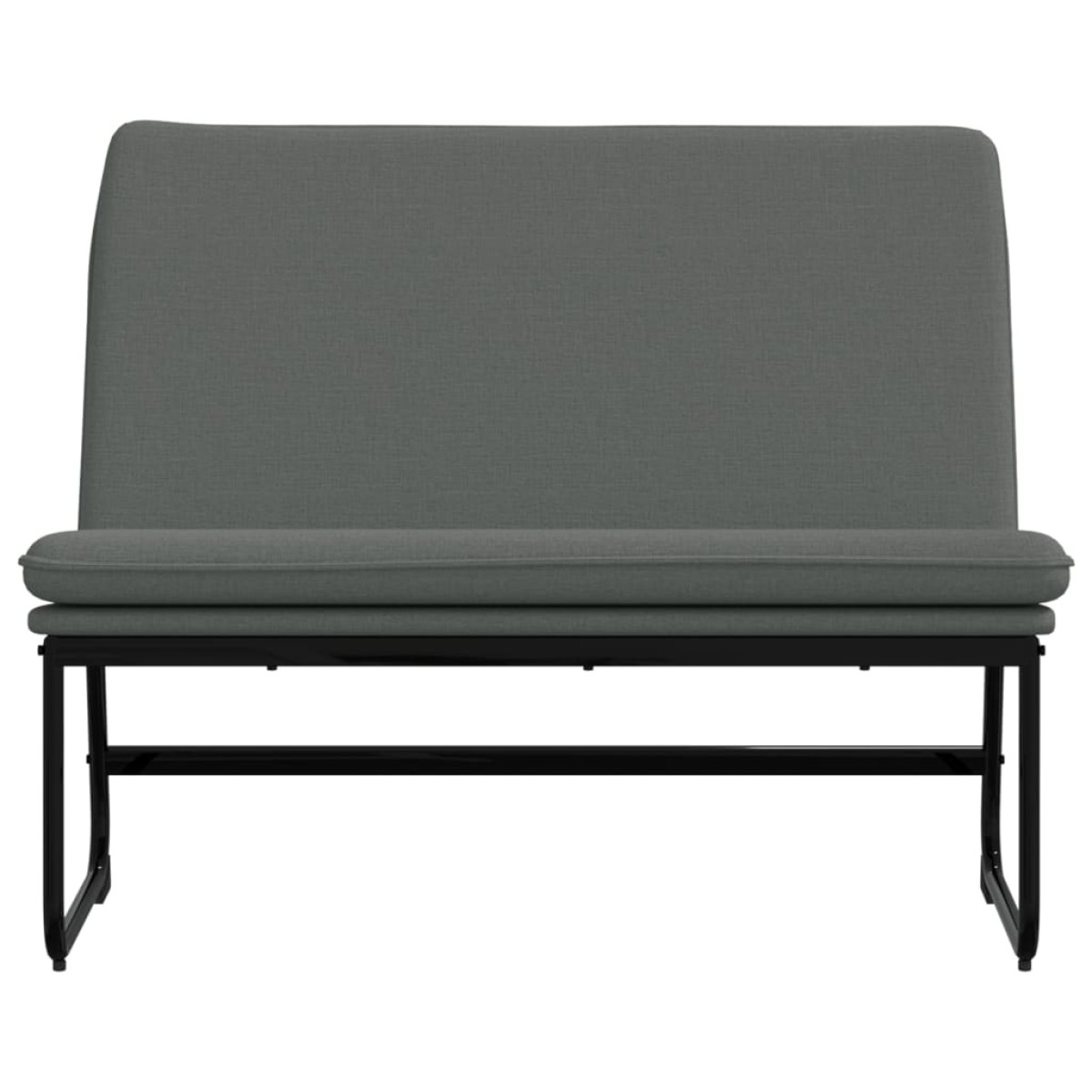 vidaXL Πάγκος Σκούρο Γκρι 100x75x76 εκ. Υφασμάτινος