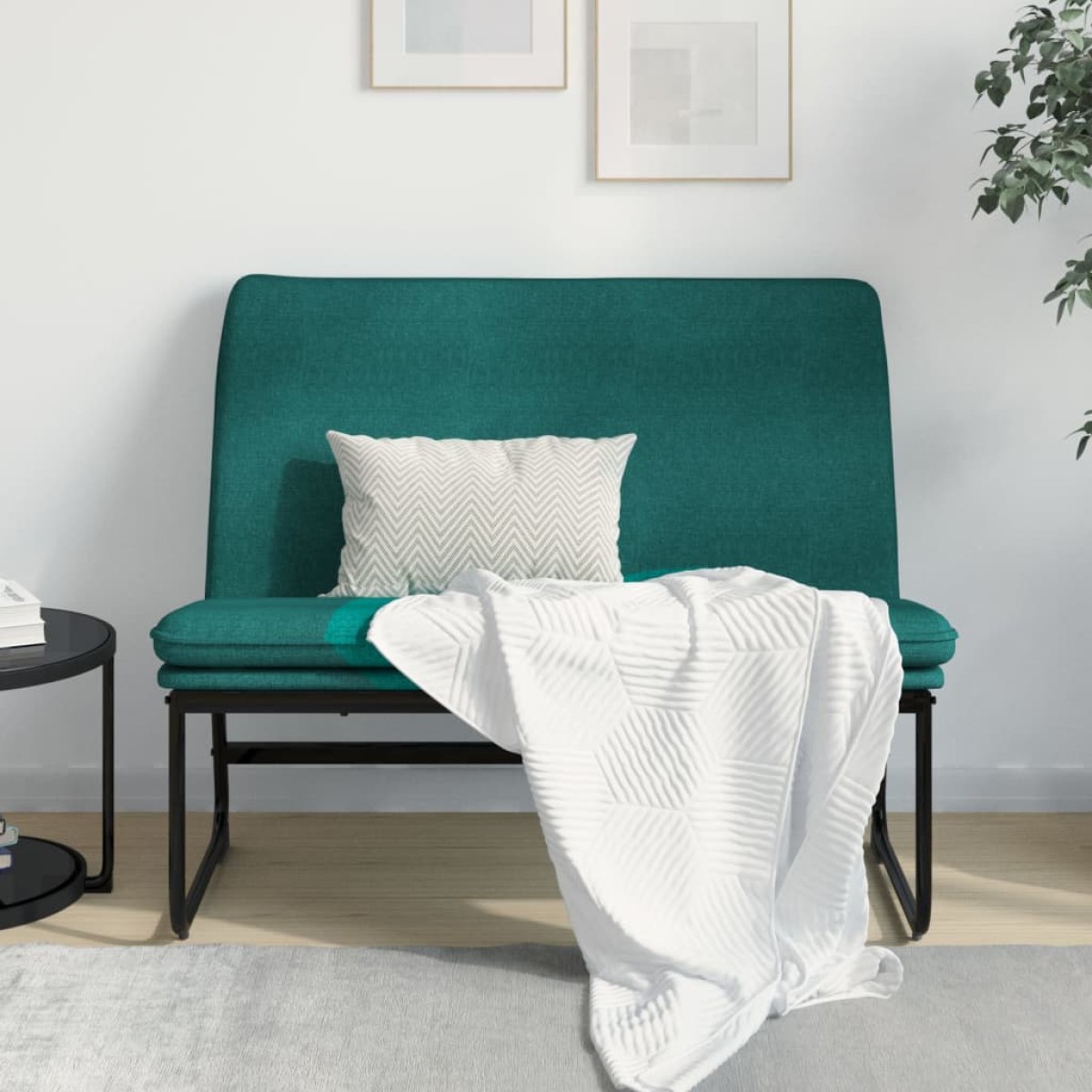 vidaXL Πάγκος Σκούρο Πράσινο 100x75x76 εκ. Βελούδινος