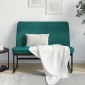 vidaXL Πάγκος Σκούρο Πράσινο 100x75x76 εκ. Βελούδινος