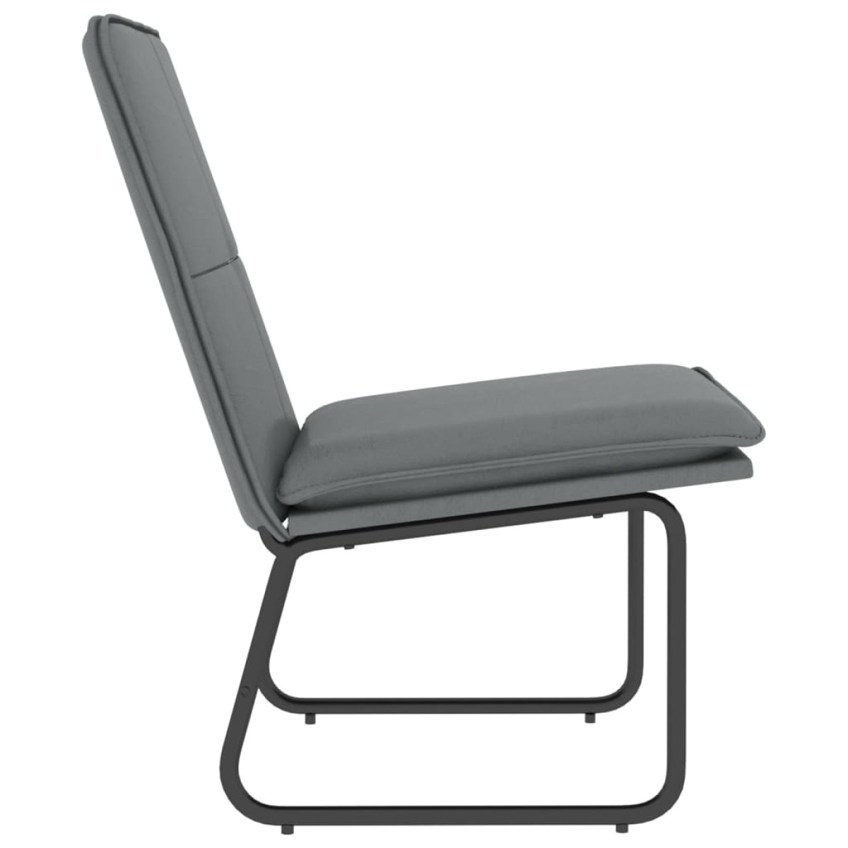 vidaXL Πολυθρόνα Γκρι 54 x 75 x 76 εκ. από Συνθετικό Δέρμα