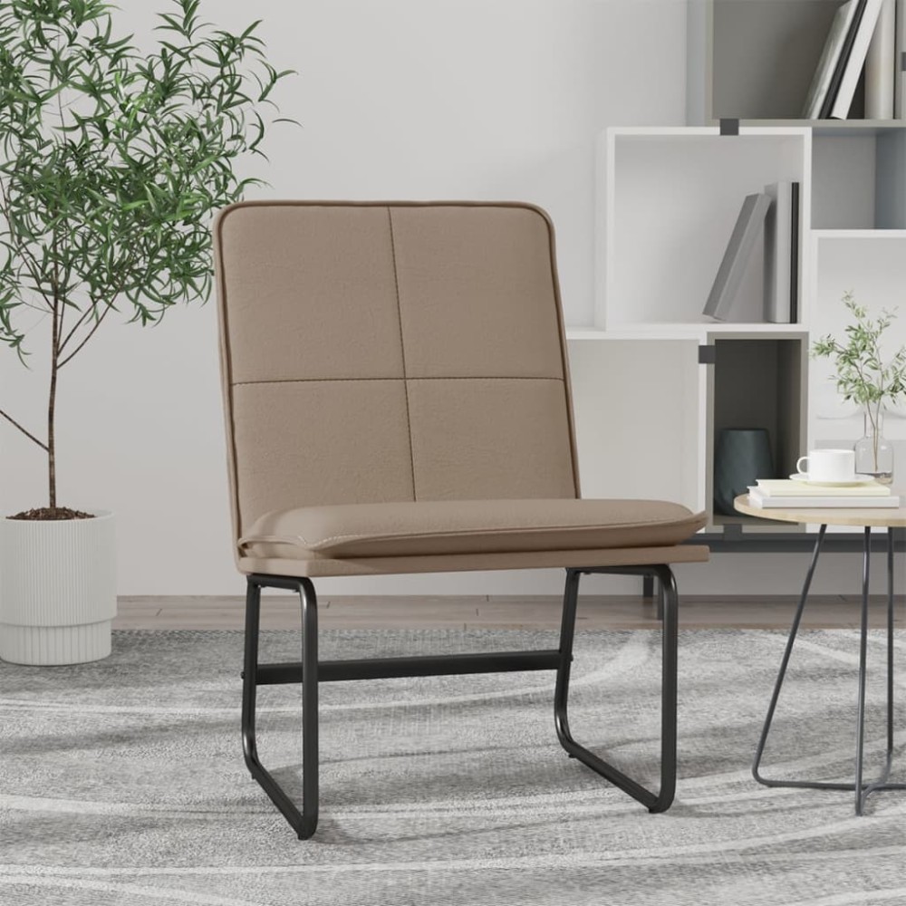vidaXL Πολυθρόνα Καπουτσίνο 54x75x76 εκ. από Συνθετικό Δέρμα