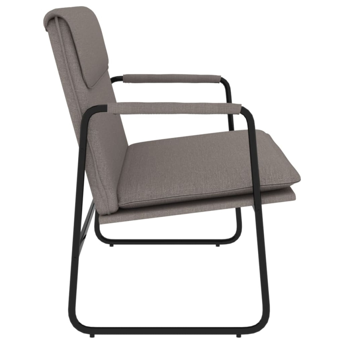 vidaXL Πάγκος Taupe 100 x 64 x 80 εκ. Υφασμάτινος