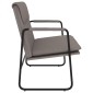 vidaXL Πάγκος Taupe 100 x 64 x 80 εκ. Υφασμάτινος
