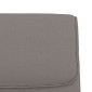 vidaXL Πάγκος Taupe 100 x 64 x 80 εκ. Υφασμάτινος