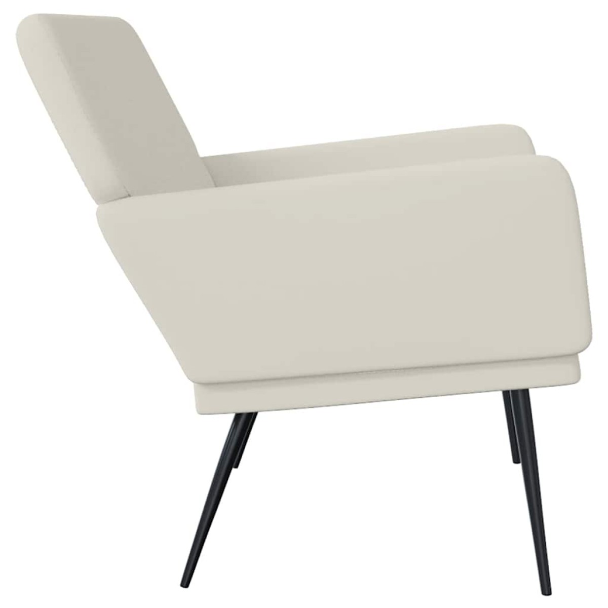 vidaXL Πάγκος Κρεμ 108x79x79 εκ. Βελούδινος