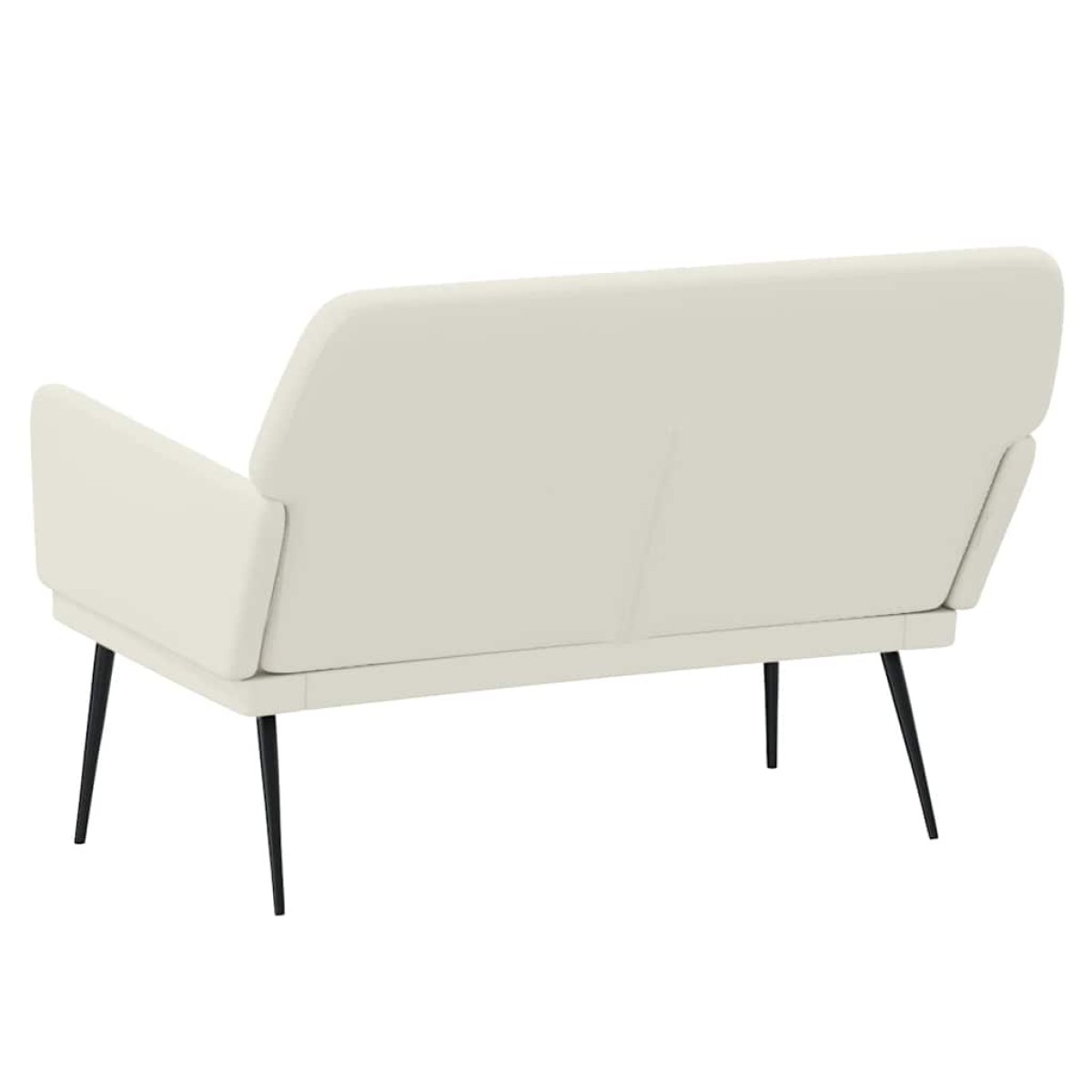 vidaXL Πάγκος Κρεμ 108x79x79 εκ. Βελούδινος
