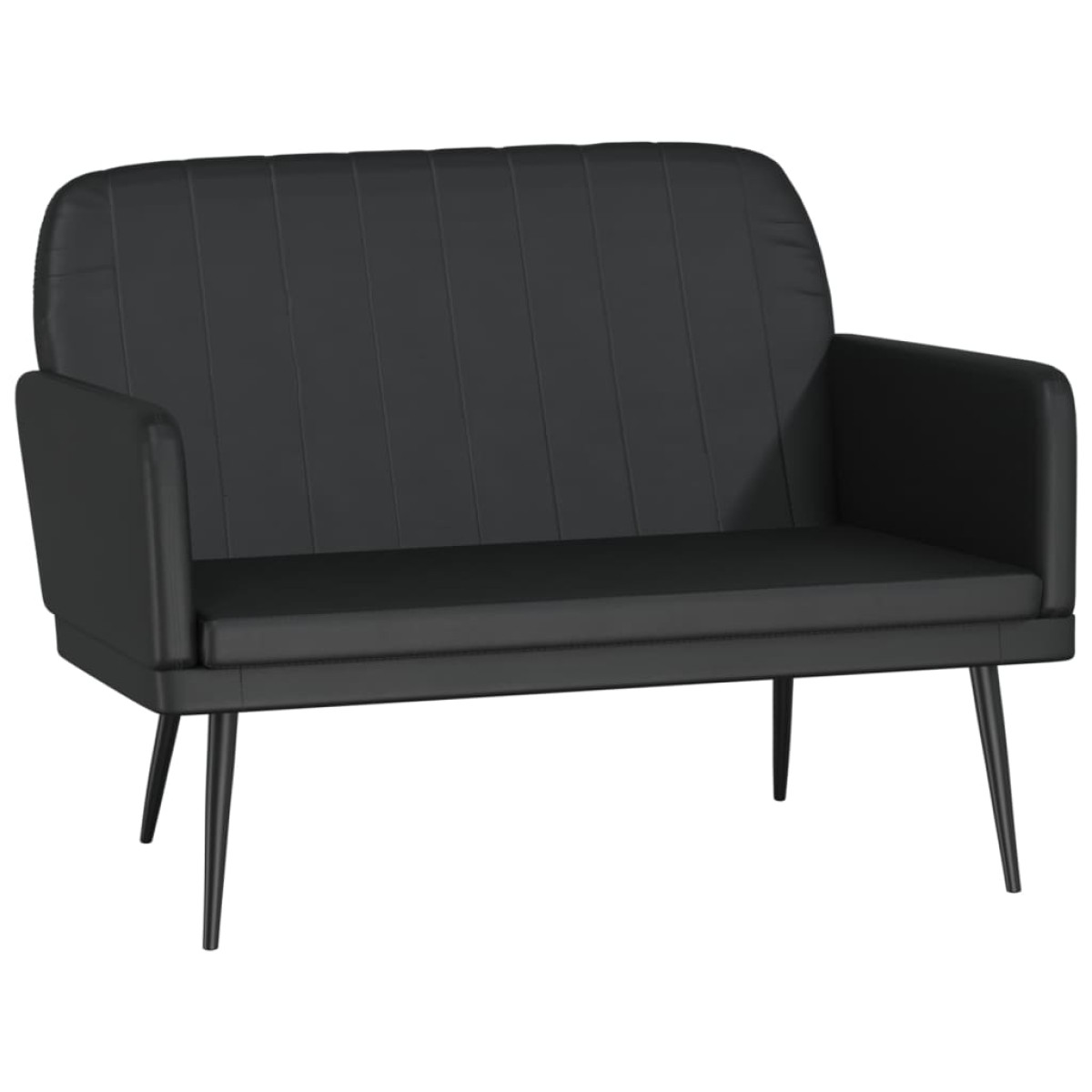 vidaXL Πάγκος Μαύρος 107 x 80 x 81 εκ. από Συνθετικό Δέρμα