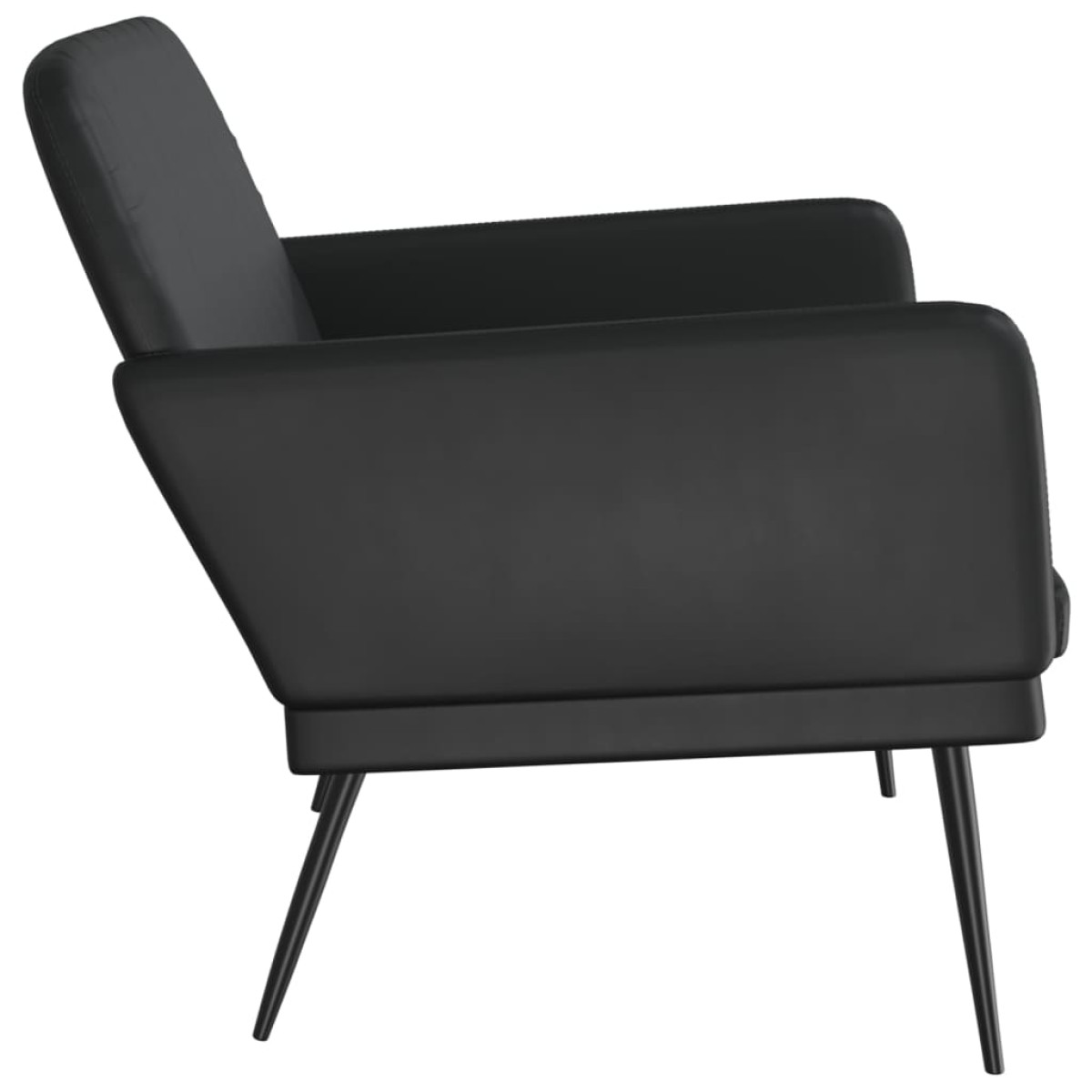 vidaXL Πάγκος Μαύρος 107 x 80 x 81 εκ. από Συνθετικό Δέρμα
