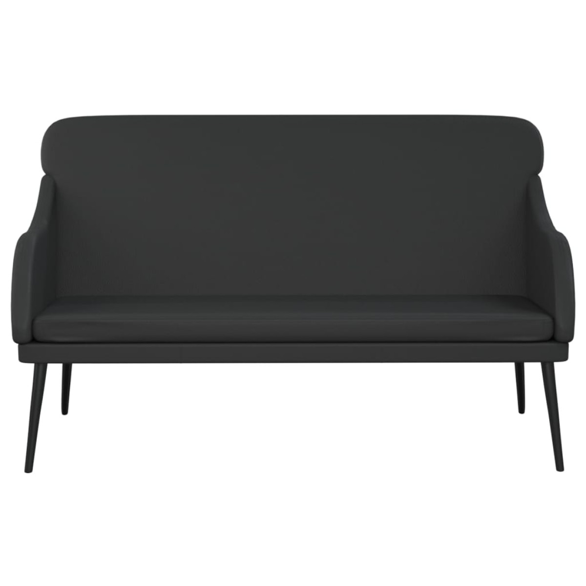 vidaXL Πάγκος Μαύρος 110x76x80 εκ. από Συνθετικό Δέρμα