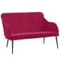 vidaXL Πάγκος Μπορντό 110x76x80 εκ. Βελούδινος