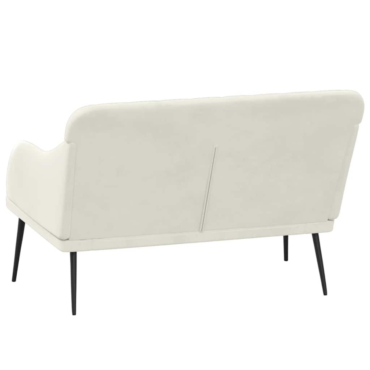 vidaXL Πάγκος Κρεμ 110x76x80 εκ. Βελούδινος