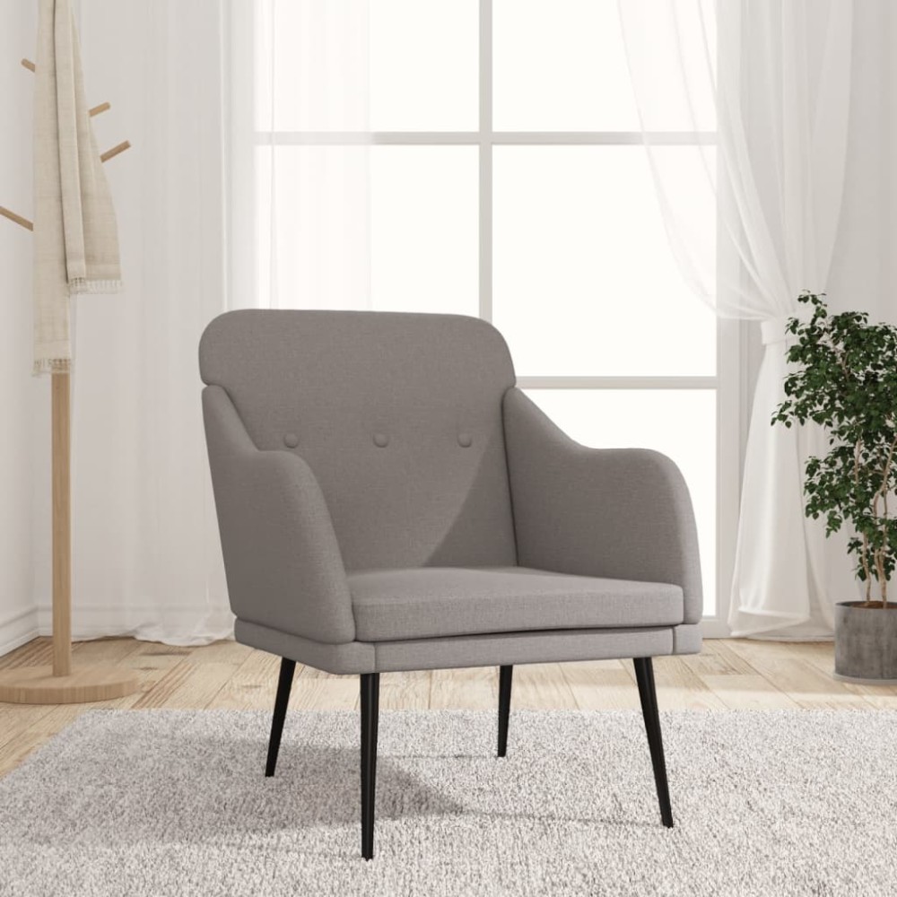 vidaXL Πολυθρόνα Taupe 63 x 76 x 80 εκ. Υφασμάτινη