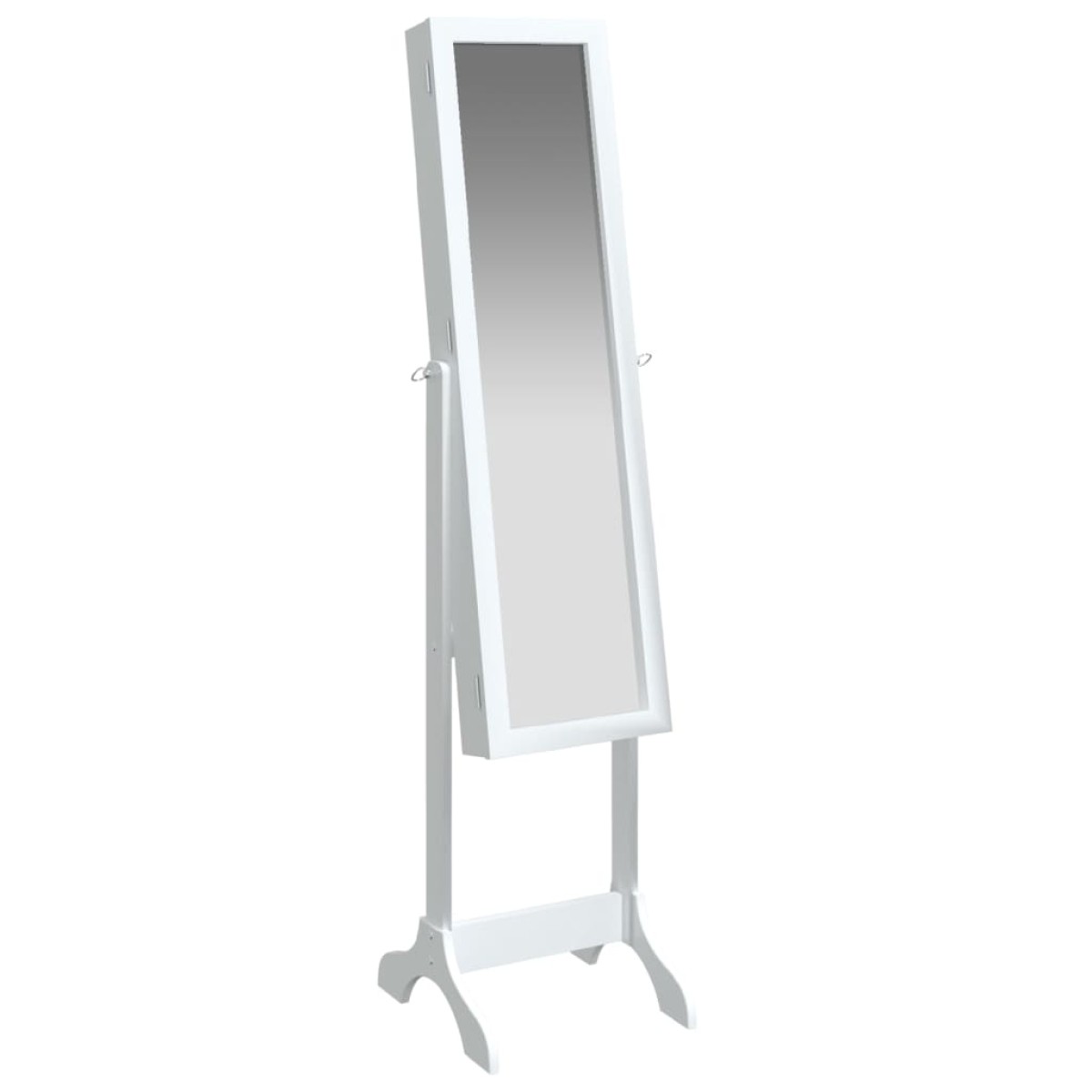 vidaXL Καθρέφτης Επιδαπέδιος Λευκός 34 x 37 x 146 εκ.