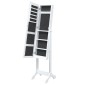 vidaXL Καθρέφτης Επιδαπέδιος Λευκός 34 x 37 x 146 εκ.