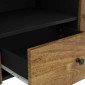 vidaXL Έπιπλο Τηλεόρασης 105x33,5x46 εκ Μασίφ Ξύλο Μάνγκο & Επεξ. Ξύλο