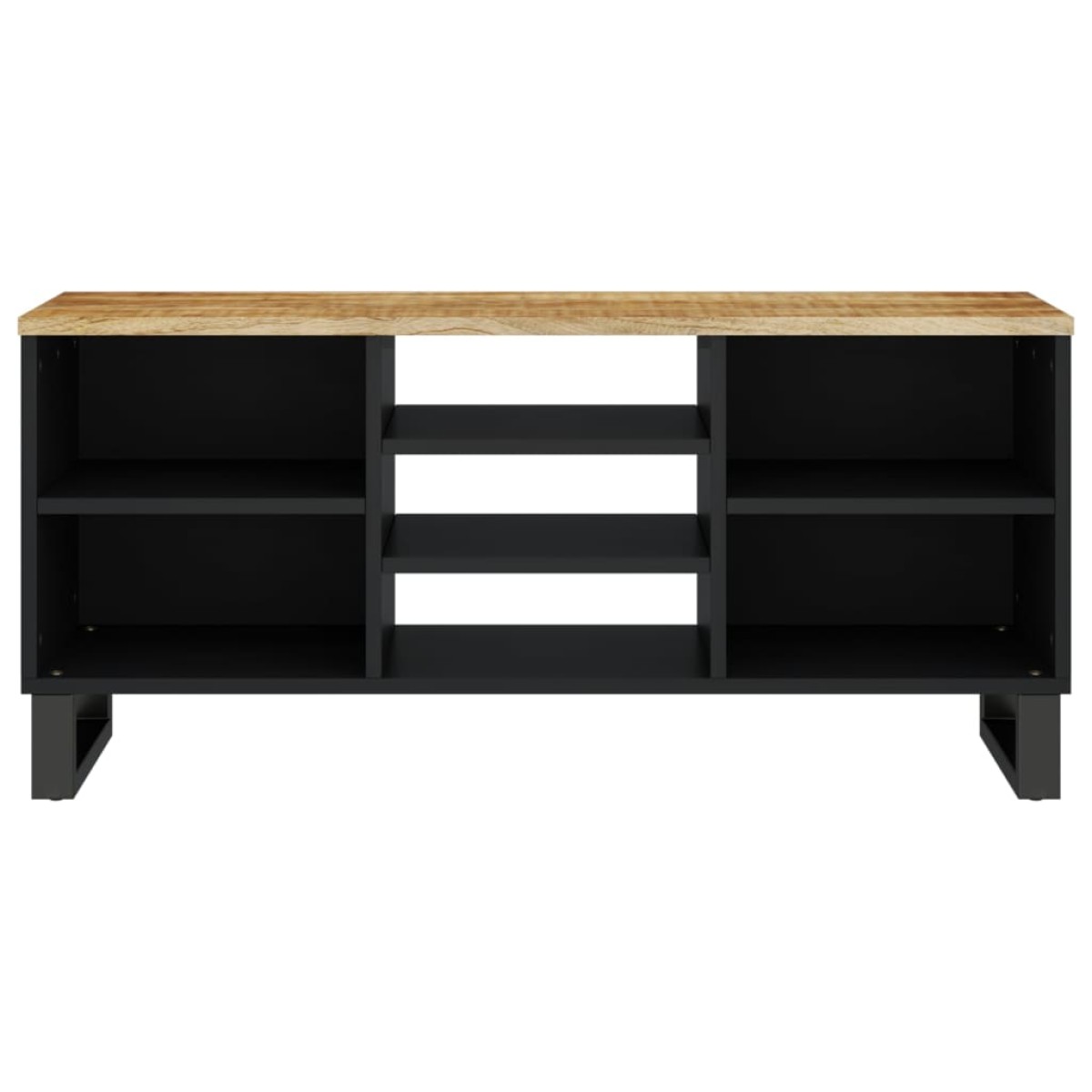 vidaXL Έπιπλο Τηλεόρασης 100x33x46 εκ. Μασίφ Ξύλο Μάνγκο & Επεξ. Ξύλο