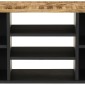 vidaXL Έπιπλο Τηλεόρασης 100x33x46 εκ. Μασίφ Ξύλο Μάνγκο & Επεξ. Ξύλο