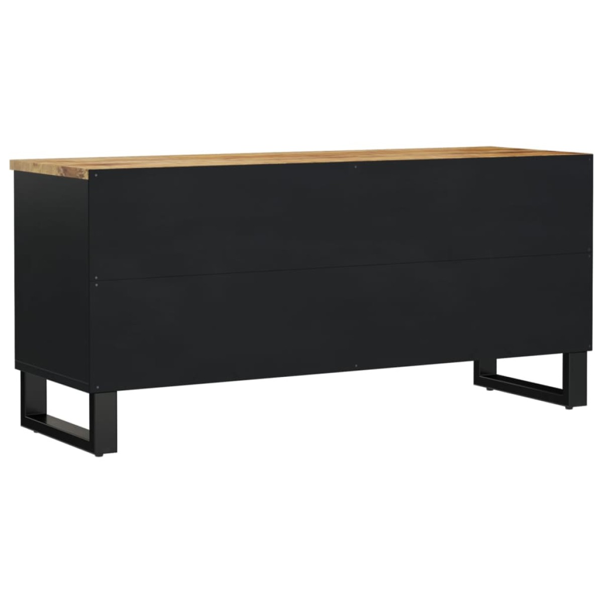 vidaXL Έπιπλο Τηλεόρασης 100x33x46 εκ. Μασίφ Ξύλο Μάνγκο & Επεξ. Ξύλο