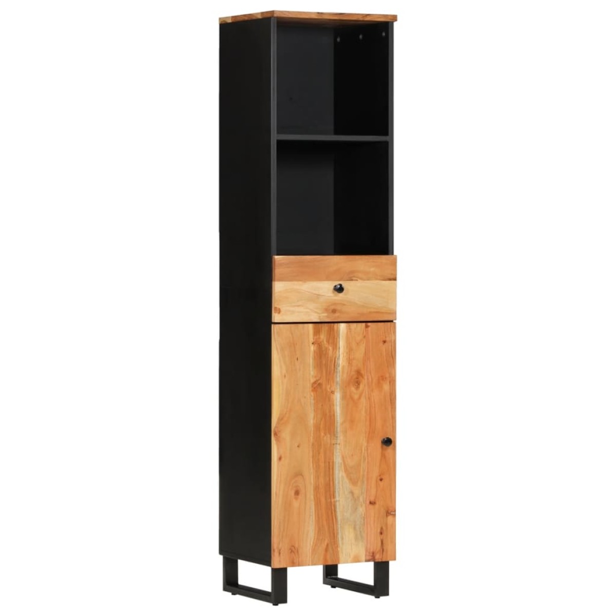 vidaXL Ντουλάπι Μπάνιου 38 x 33 x 160 εκ. από Μασίφ Ξύλο Ακακίας