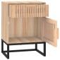 vidaXL Κομοδίνο 40 x 30 x 55,5 εκ. από Επεξεργασμένο Ξύλο & Σίδερο