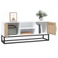 vidaXL Έπιπλο Τηλεόρασης Λευκό 105x30x45 εκ. Επεξεργασμένο Ξύλο/Σίδερο