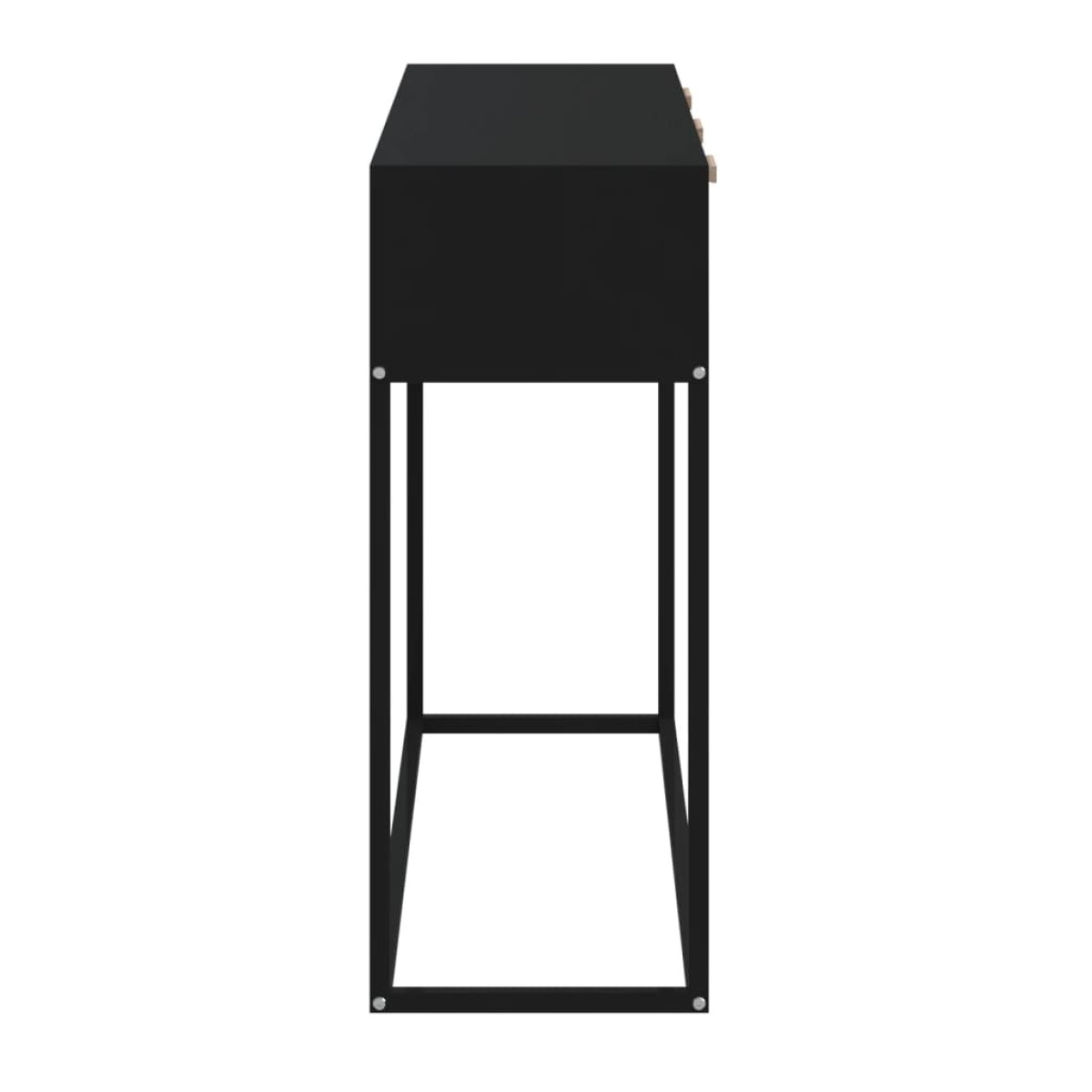 vidaXL Τραπέζι Κονσόλα Μαύρο 105x30x75 εκ Επεξεργασμένο Ξύλο / Σίδηρος