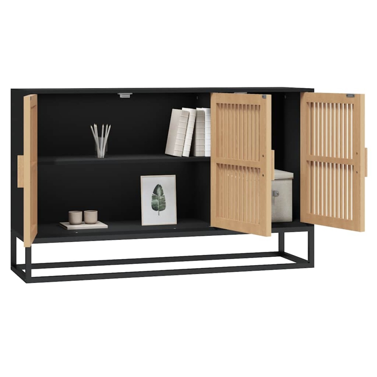 vidaXL Μπουφές Μαύρος 105 x 30 x 65 εκ. από Επεξεργασμένο Ξύλο
