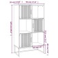 vidaXL Ντουλάπι Μαύρο 70 x 35 x 125 εκ. από Επεξεργασμένο Ξύλο