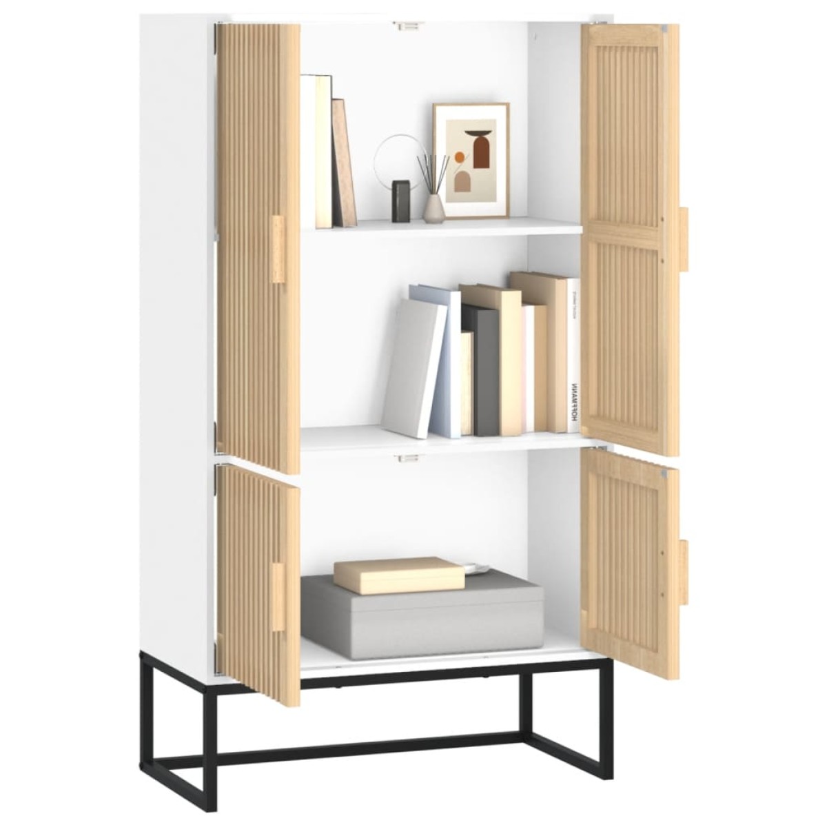 vidaXL Ντουλάπι Λευκό 70 x 35 x 125 εκ. από Επεξεργασμένο Ξύλο