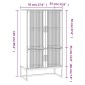 vidaXL Ντουλάπι Λευκό 70 x 35 x 125 εκ. από Επεξεργασμένο Ξύλο