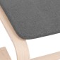 vidaXL Υποπόδιο Σκούρο Γκρι 51 x 41 x 40 εκ. Υφασμάτινο