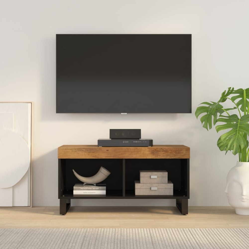 vidaXL Έπιπλο Τηλεόρασης 85 x 33 x 43,5 εκ. από Μασίφ Ξύλο Μάνγκο
