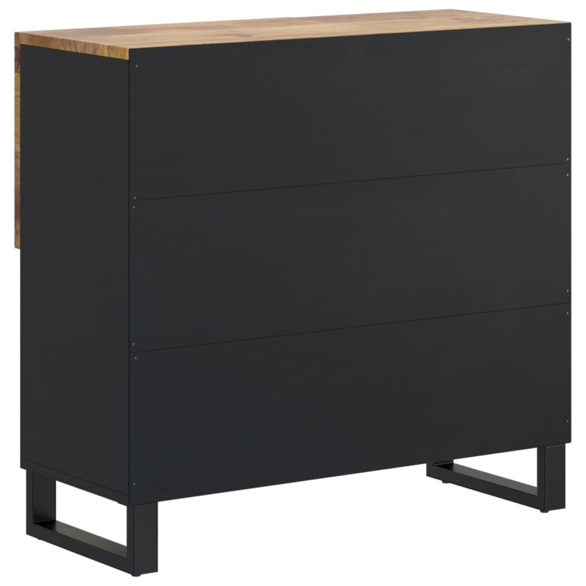 vidaXL Ντουλάπι με 2 Πόρτες 80 x 33 x 75 εκ. από Μασίφ Ξύλο Μάνγκο