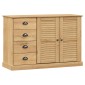 vidaXL Μπουφές με Συρτάρια VIGO 113 x 40 x 75 εκ. Μασίφ Ξύλο Πεύκο