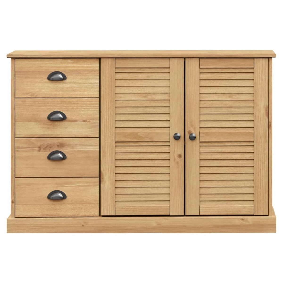 vidaXL Μπουφές με Συρτάρια VIGO 113 x 40 x 75 εκ. Μασίφ Ξύλο Πεύκο
