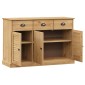 vidaXL Μπουφές με Συρτάρια VIGO 113 x 40 x 75 εκ. Μασίφ Ξύλο Πεύκο